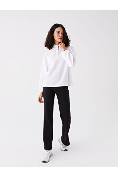 LC Waikiki Stand Collar Oversize Women's Thick Sweatshirt