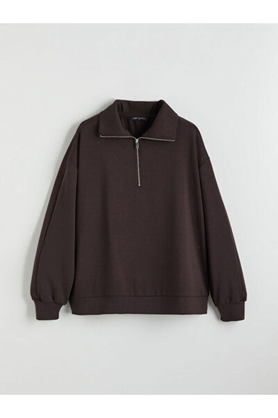 LC Waikiki Mock Neck Women's Thick Sweatshirt