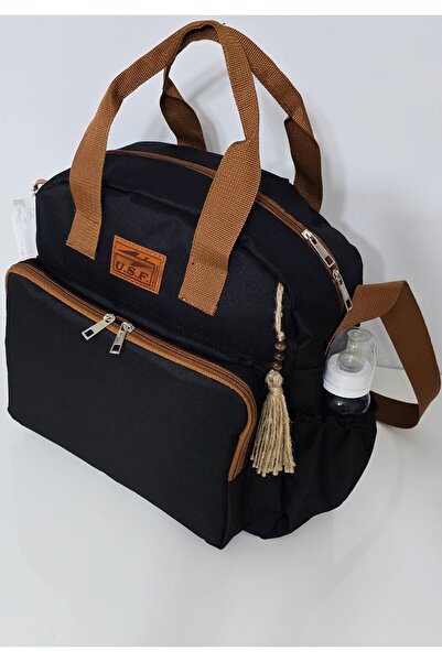 USF حقيبة ظهر للعناية بالطفل، حقيبة كتف عملية مع حجرة حرارية لزجاجة الرضاعة