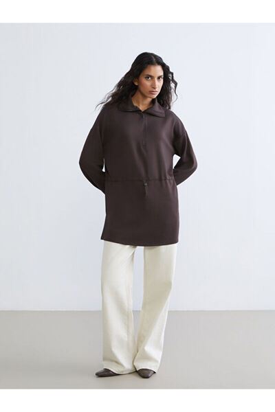 LC Waikiki Women's Stand Collar Sweatshirt Tunic