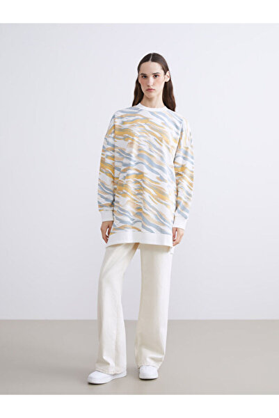 LC Waikiki Γυναικείο φούτερ με σχέδιο μεγάλου μεγέθους