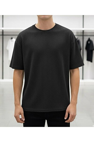 ODAYLZ Men's T-shirt in fine corduroy fabric