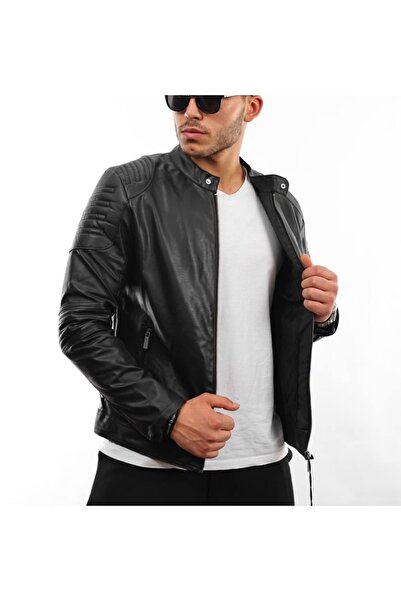 ATKGİYİM Men's Black Leather Jacket Styles: Biker and Classic Style Detailed ...