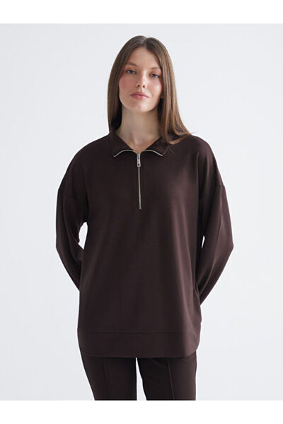 LC Waikiki Women's Stand Collar Sweatshirt