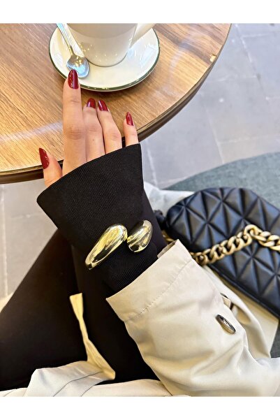 Kius Damla Gold Handcuff Bracelet