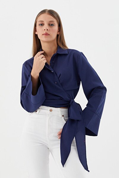 Shopping Shop قميص قصير برباط جانبي LACI