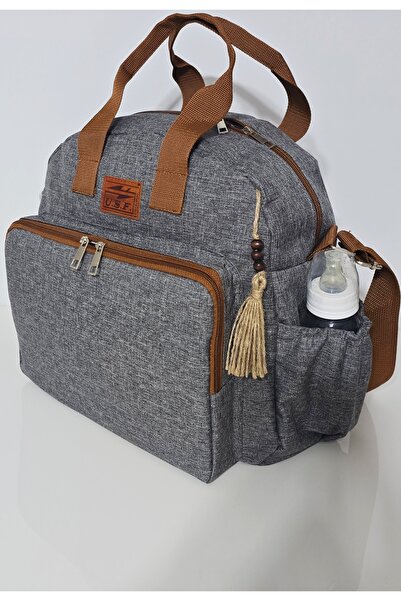 USF Mother Baby Care Backpack, Hand Shoulder Bag Organizer Functional Thermal Baby Bottle Bag with Compartments