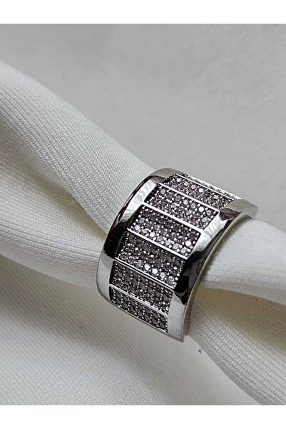 ZÜLİSCH خاتم فضي مرصع بالأحجار الكريمة، موديل XUPING الأصلي، كبير وواسع