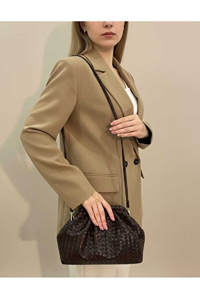 themoiss Scholarship-Patterned Bitter Coffee Shoulder and Hand Bag