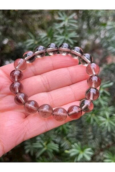 The Magıc of Healıng سوار من الحجر الطبيعي 10 ملم من الكوارتز الدخاني