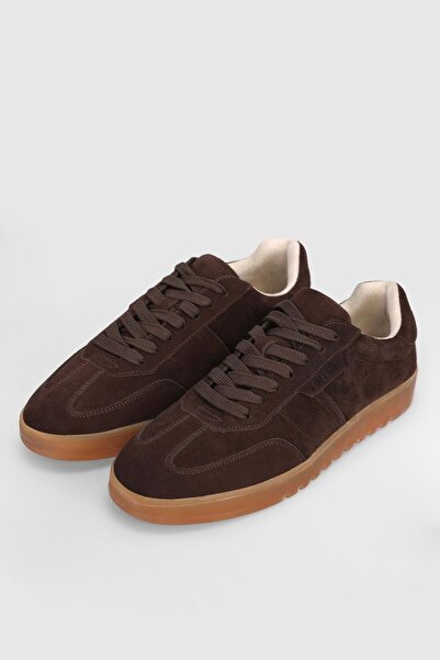 Kocamanlar Ayakkabı Pele Sneaker Men's Leather Shoes Brown
