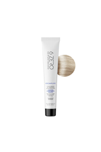 6.Zero Kromside Professional Permanent Hair Dye, Ash Blonde 8.11, 100 ml