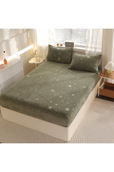 CumparaMisim Cocolino fluffy elastic cover, 180x200cm and 2 pillowcases 50x70cm, Starry Night