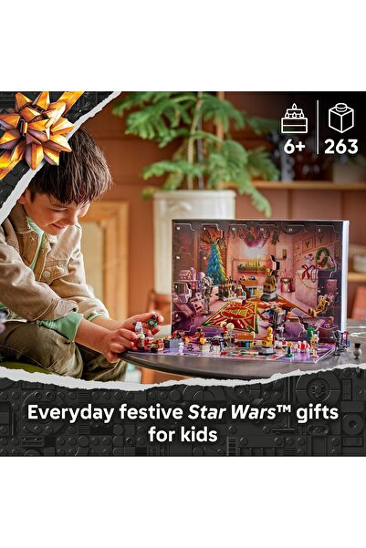 LEGO Star Wars Advent Calendar 2025 Kids Toy - Holiday Countdown Playset (75418)