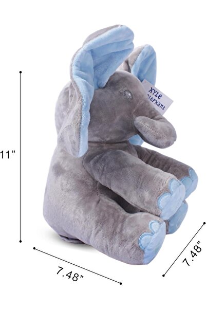 Dimple لعبة كايل بيك-أ-بو المحشوة التفاعلية على شكل فيل مع غناء للأطفال الصغا...