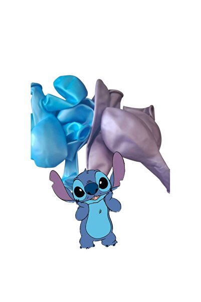 mutluanılarpartievi Stitch Balon seti 10lu