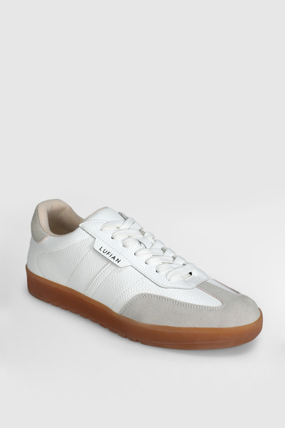 Lufian Brıan Men's Leather Shoes White
