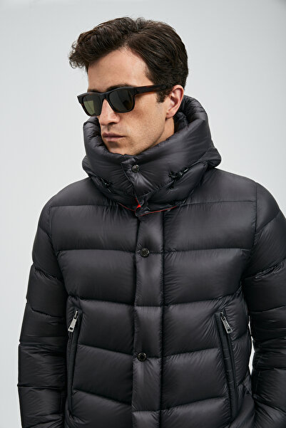 Lufian Marty Goose Feather Men's Coat Black