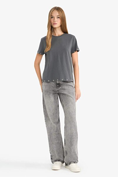 DeFacto Loose Fit Crew Neck Short Sleeve T-Shirt G3130Ax25Au