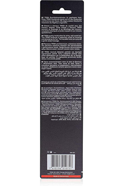 Trisa haribrush brushing & care swiss made rounded metal pins, assorted color