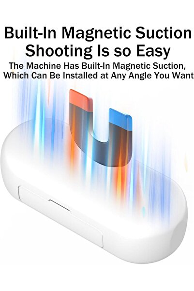 Generic Gosnap 4K Mini Action Camera, Sports Video Camera with Audio, 360° Rotation Spring Clip, Black