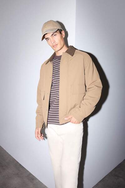 DeFacto Παλτό με κανονική εφαρμογή πουκάμισου με εσωτερική τσέπη F0153AX25WN