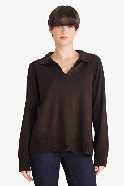 DeFacto Regular Fit Polo Neck Knitwear Sweater F0405Ax25Wn