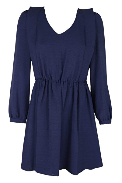 Naf Naf Dress Della Dark Blue - M, Blue