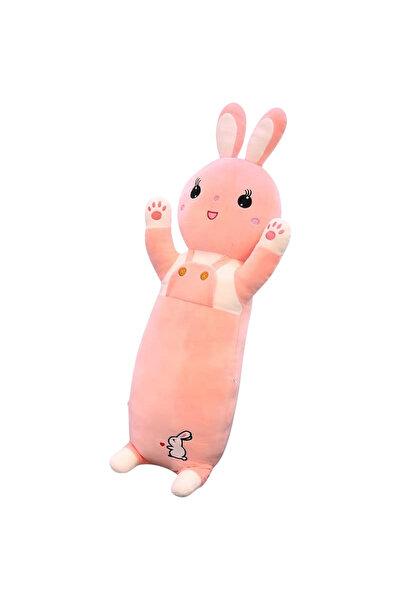 Krista Λούτρινο παιχνίδι και μαξιλάρι με ενσωματωμένη κουβέρτα, Ροζ Κουνελάκι