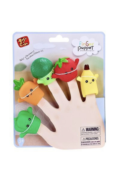 Krista Set de 5 figurine mascotă păpușă de deget, legume păpușă de deget