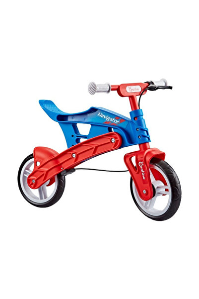 Krista Bicicletă fără pedale, pentru echilibru, Navigator, roșie cu albastru