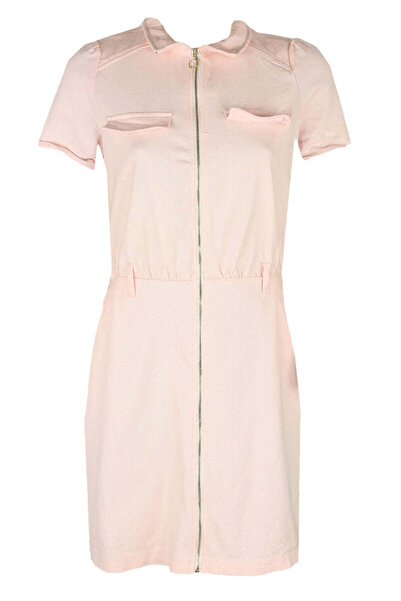 Naf Naf Rachel Light Pink Dress - M, Pink, 97% cotton, 3% elastane