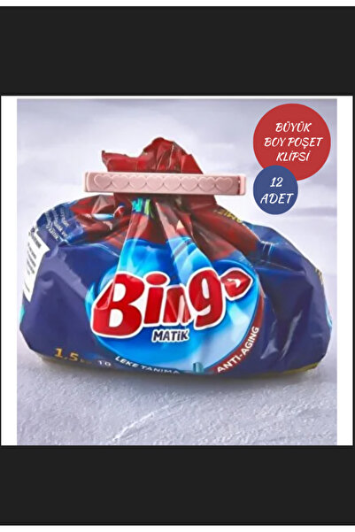 Hilamingo Home 12 Adet Büyük Boy Poşet Klipsi