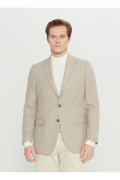 ALTINYILDIZ CLASSICS Slim Fit Bej Erkek Ceket ACE004261353_BEJ