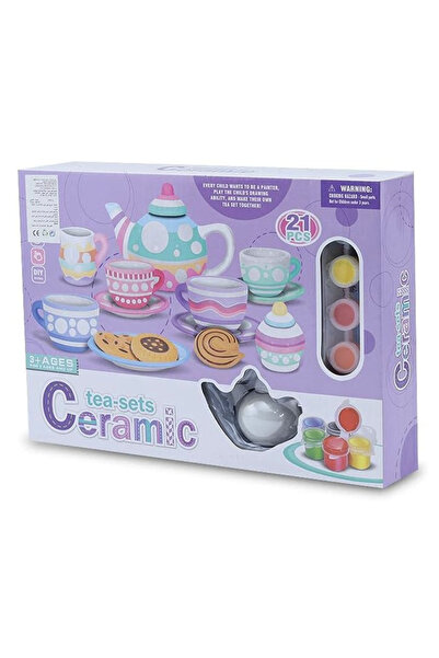 Krista Set de ceai creativ - Vaze ceramice pictate