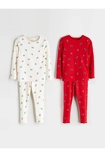 LC Waikiki Crew Neck Floral Baby Girl Pajama Set 2-Piece (W5)