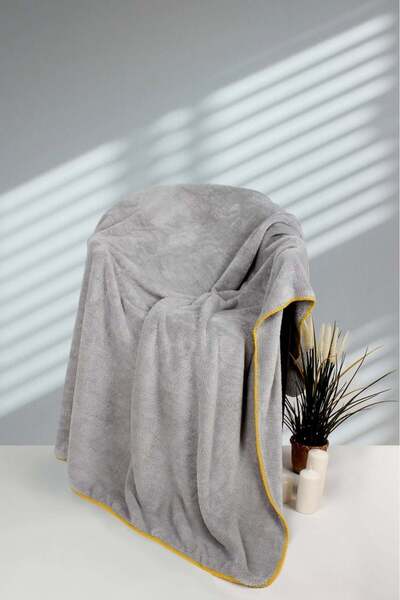 Ellia Soft Pallium Single Wellsoft Plush Tv Blanket with Shepherd Stitching (120X170 cm)