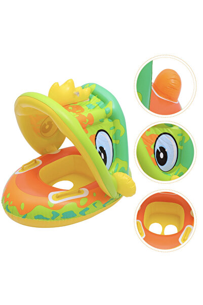 Krista Swimming Collar with sunscreen - Yellow Dinosaur