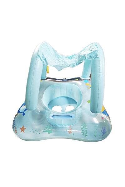 Krista Children's baby quilt with underpants and sunshade, Blue Ocean