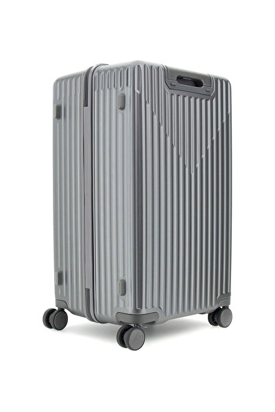 Guess Gri Çekçekli Sert Valiz TMOLPCP5303