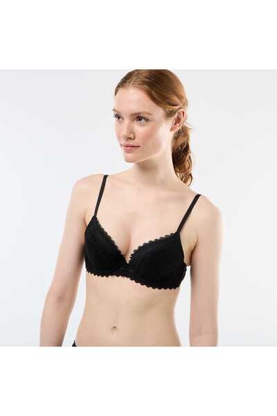 KİABİ Lace Push-Up Bra BLACK