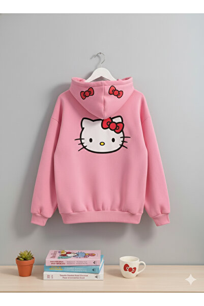 KVİNS Kadın/Unisex Hello Kitty Hoodie