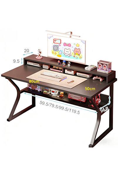 AZZHAAR Gaming Desktop Computer Desk,Home Office Desk,Versatile Gaming and Study Solution for Modern Homes