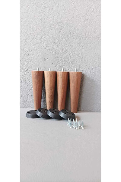 shop 30 cm meşe puf ,koltuk.tv ünite konik ayak(plastik aparatlı)