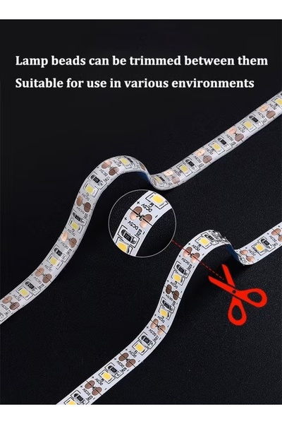 Generic 2M COB LED Strip Light Ice Blue Tape Light USB Under Cabinet Light 5V Home Decor TV Backlight