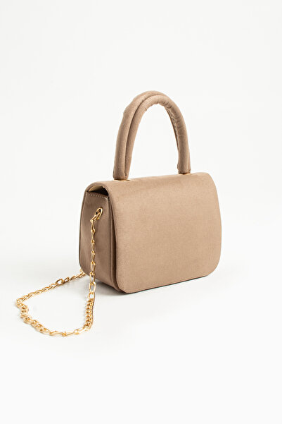 Night Yefra Model Suede Women's Hand and Shoulder Bag