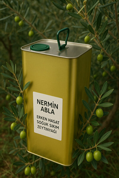 Nermin Abla EDREMİT ERKEN HASAT SOĞUK SIKIM ZEYTİNYAĞI 5 LT