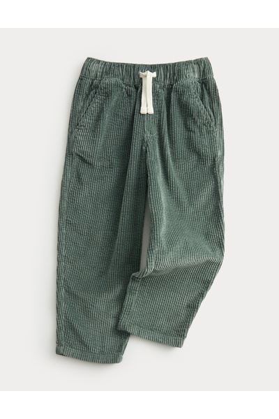 Marks & Spencer Saf Pamuk Kadife Pantolon (2-8 Yaş)