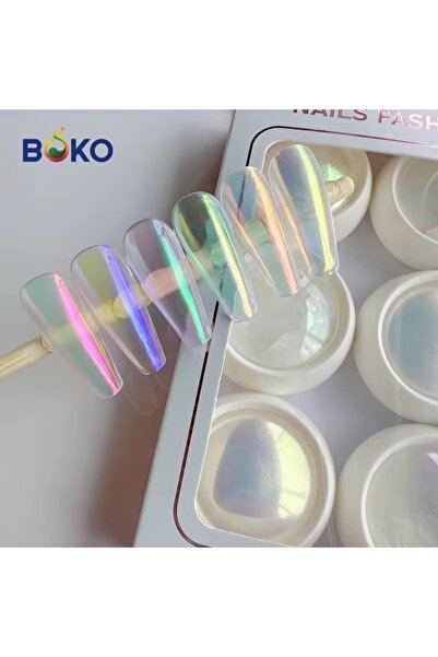 Anıl Gel Polish Nail Art Ayna Tozu 6 lı Set,Metalik Effect Chorme Kalıcı Oje ...