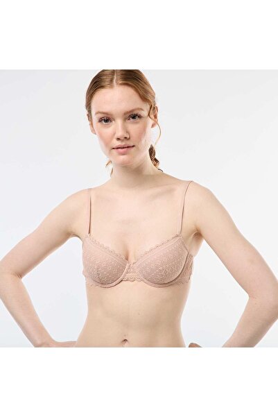 KİABİ حمالة صدر دانتيل بالكونيت باللون الوردي